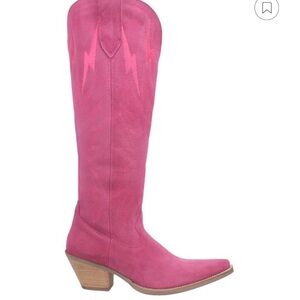 Dingo Pink Heeled Western Boots